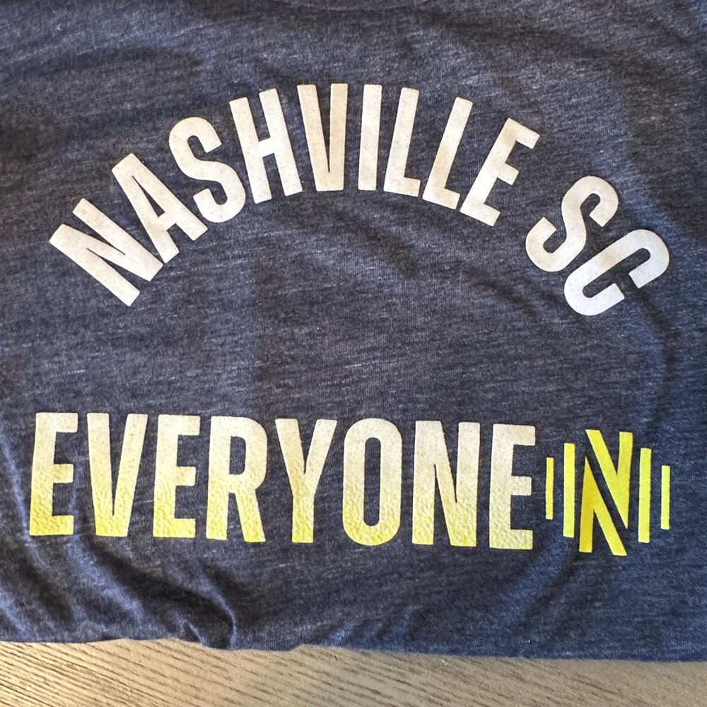 Nashville SC Navy and White Half Sleeve Tee SM - Picture 3 of 11